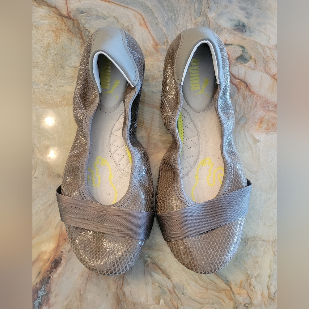 NEW Puma Taupe Slip-On Shoes